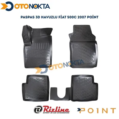 Paspas 3D Havuzlu Fiat 500C 2007