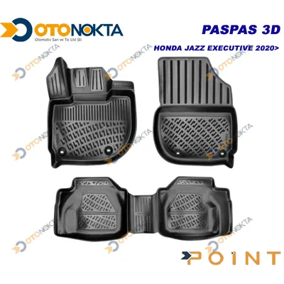 Paspas 3D Havuzlu Honda Jazz Executive 2020+ Siyah