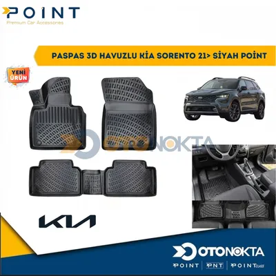 Paspas 3D Havuzlu Kia Sorento 21+ Hybrid