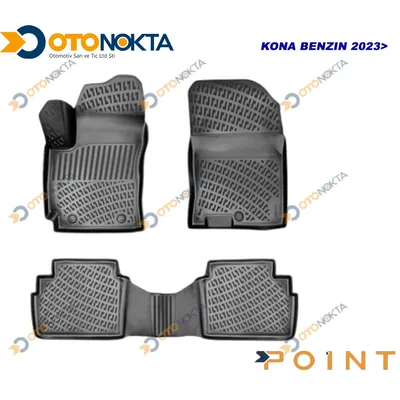 Paspas 3D Havuzlu Siyah Hyundai Kona Benzin 2023+