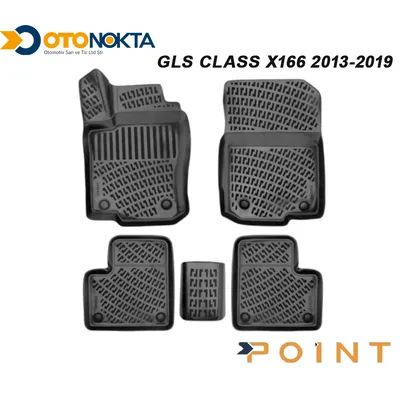 Paspas 3D Havuzlu Mercedes Gls Class X166 2013-2019 Paspas