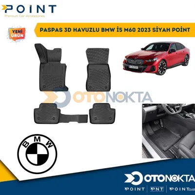 Paspas 3D Havuzlu BMW I5 M60 2023 Siyah
