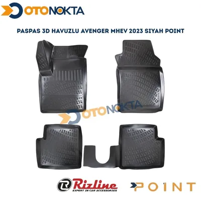 Paspas 3D Havuzlu Jeep Avenger Mhev 2023 Siyah