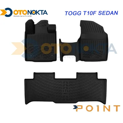 Paspas 3D Havuzlu Togg T10F 2023+ Siyah