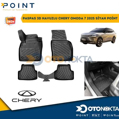Paspas 3D Havuzlu Chery Omoda 7 2025 Siyah