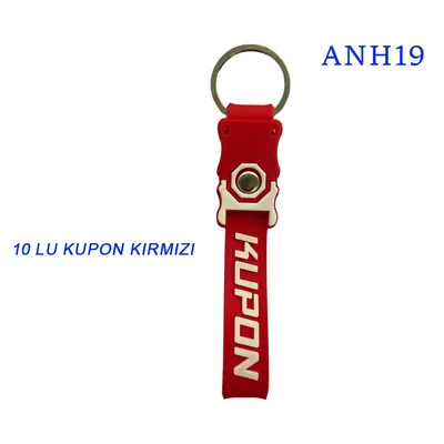 Anahtarlık Silikon 10'lu Kupon Kırmızı