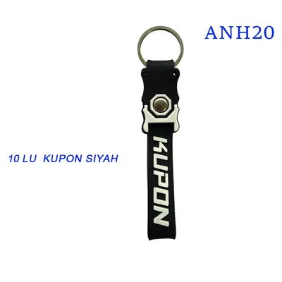 Anahtarlık Silikon 10'lu Kupon Siyah