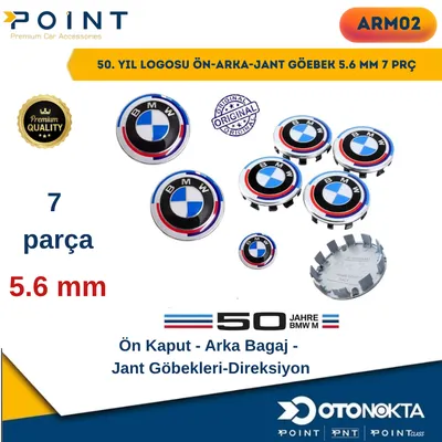 50. Yıl Logosu Ön-Arka-Jant Göbek 5.6 mm 7 Prç