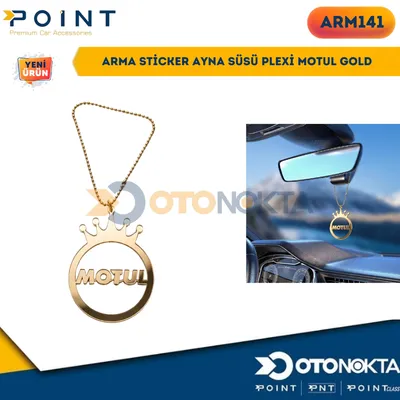 Arma Sticker Ayna Süsü Plexi Motul Gold