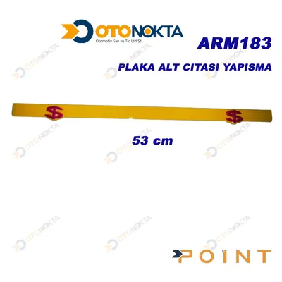 Plaka Alt Çıtası Yapışma Dolar