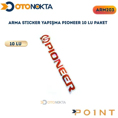 Arma Sticker Yapışma Pıoneer 10'lu Paket