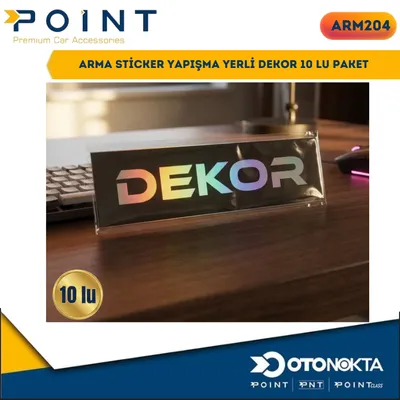 Arma Sticker Yapışma Dekor 10'lu Paket