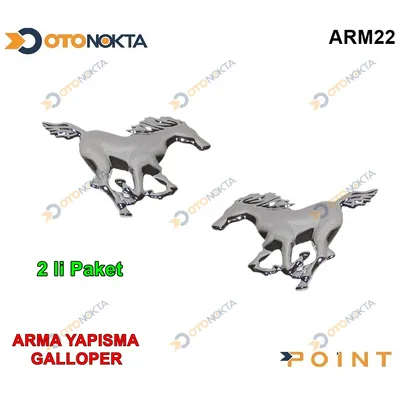 Arma Yapışma Galloper At 2'li Krom Zum