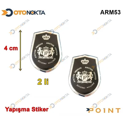 Arma Sticker Yapışma Taç Siyah