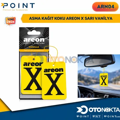 Asma Kağıt Koku Areon X Vanilla Sarı