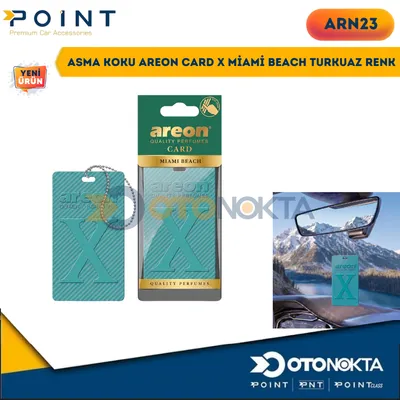 Asma Koku Areon Card X Miami Beach Turkuaz Renk
