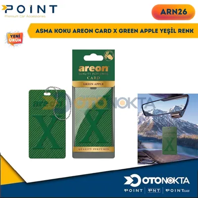 Asma Koku Areon Card X Green Apple Yeşil Renk