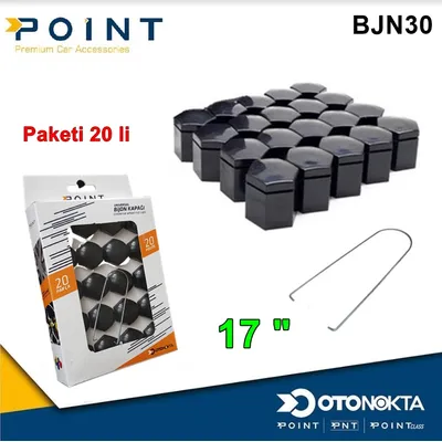Bijon Kapak 17 " Siyah 20'li