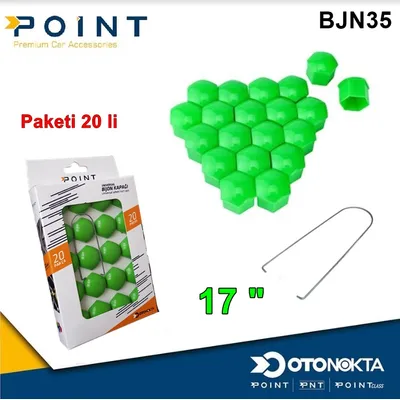 Bijon Kapak 17 " Yeşil 20'li
