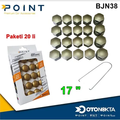 Bijon Kapak 17 " Altın Sarı 20'li