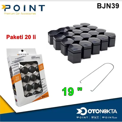Bijon Kapak 19 " Siyah 20'li
