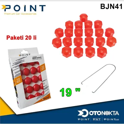 Bijon Kapak 19 " Kırmızı 20'li