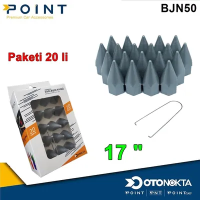 Bijon Kapak Sivri 17 " Gri 20'li