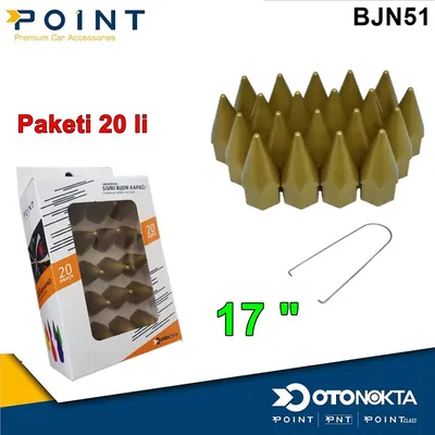 Bijon Kapak Sivri 17 " Altın Sarı 20'li