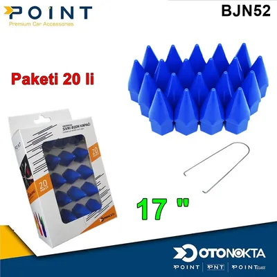 Bijon Kapak Sivri 17 " Mavi 20'li
