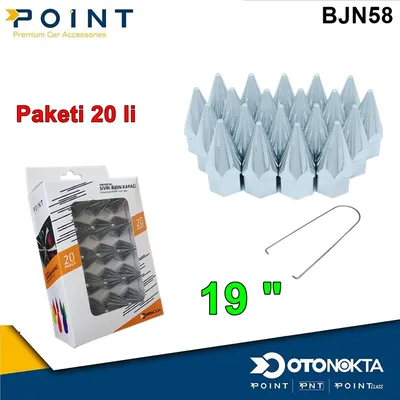 Bijon Kapak Sivri 19 " Krom 20'li