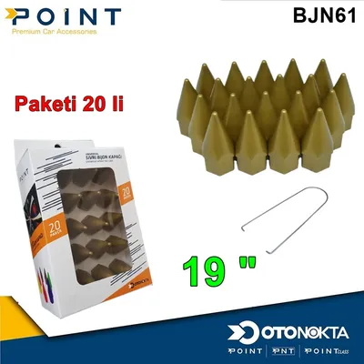Bijon Kapak Sivri 19 " Altın Sarı 20'li