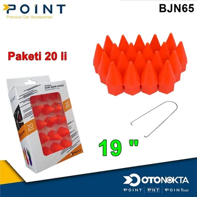 Bijon Kapak Sivri 19 " Turuncu 20'li