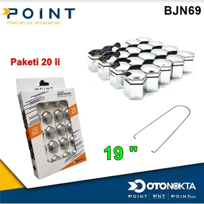 Bijon Kapak 19 " Krom 20'li
