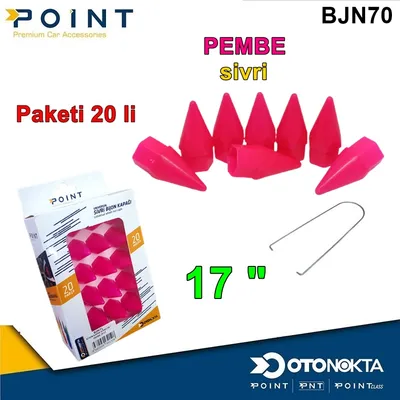 Bijon Kapak Sivri 17 " Pembe 20'li