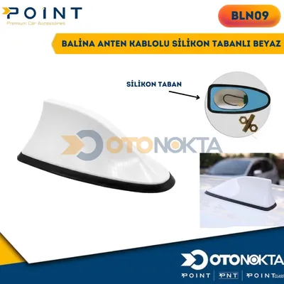 Balina Anten Kablolu Silikon Tabanlı Beyaz