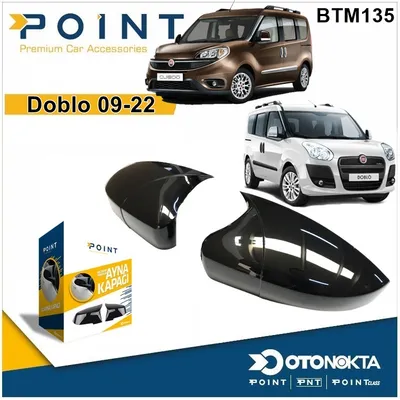 Batman Ayna Kapağı Piyano Black Fiat Doblo 09-22
