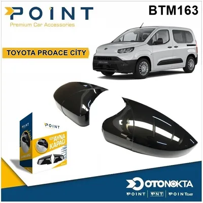 Batman Ayna Kapağı Piyano Black Toyota Proace City