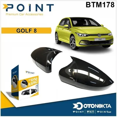 Batman Ayna Kapağı Piyano Black Volkswagen Golf 8