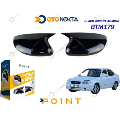 Batman Ayna Kapağı Piyano Black Hyundai Accent Admira – görsel 2