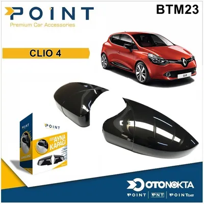Batman Ayna Kapağı Black Renault Clio 4 12-19
