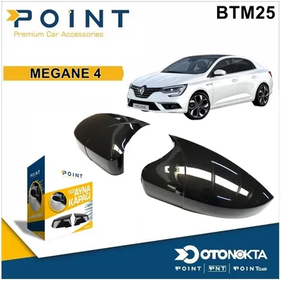 Batman Ayna Kapağı Black Renault Megane 4 2016+