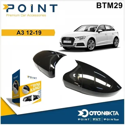 Batman Ayna Kapağı Black Audi A3 2012-2019