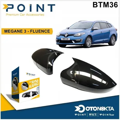 Batman Ayna Kapağı Piyano Black Renault Megane 3