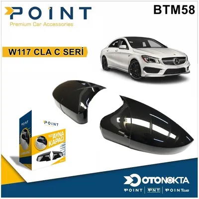 Batman Ayna Kapağı Piyano Black Mercedes W117 Cla C Seri