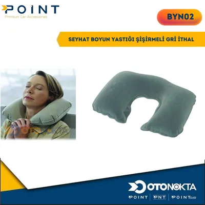 Seyhat Boyun Yastığı Şişirmeli Gri