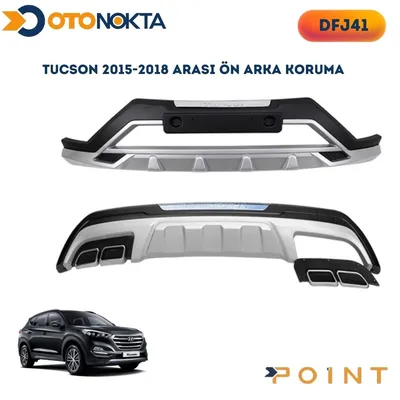 Ön Arka Koruma Difüzör Hyundai Tucson 15-18 Kromlu 1