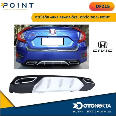 Difüzör Arka Araca Özel Civic 2016+