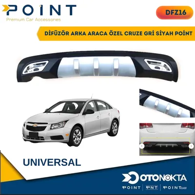 Difüzör Arka Araca Özel Cruze Gri Siyah