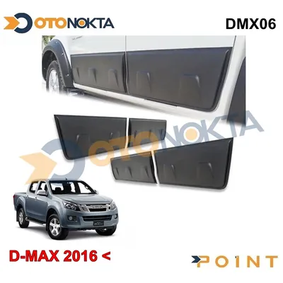 Isuzu D-Max 2012-2019 Kapı Koruma 4 Prç Siyah