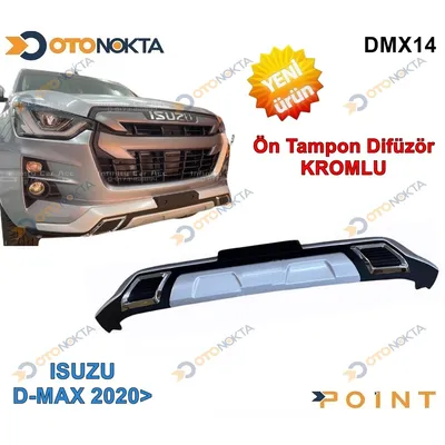 Isuzu D-Max 2020+ Ön Tampon Difüzörü Kromlu